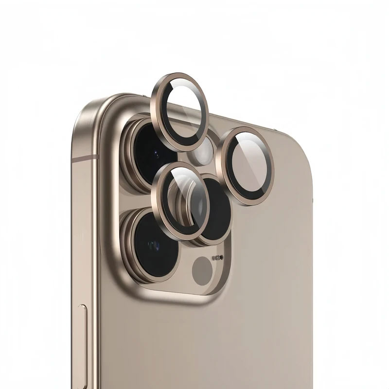 محافظ لنز دوربین موبایل اپل iPhone 16 Pro و iPhone 16 ProMax گرین لاین مدل HD Plus